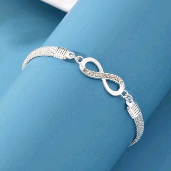 3 Piece STERLING SILVER Trio Bracelet Set - Picture 3 of 6